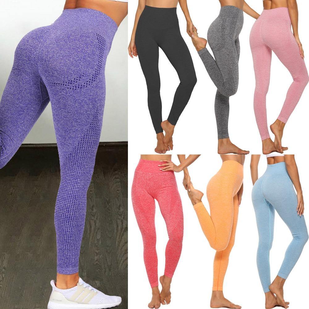 High Waist Seamless Push Up Leggings - TATOOP