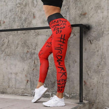 Cargar imagen en el visor de la galería, Letter Printed Women Sport Leggings - TATOOP
