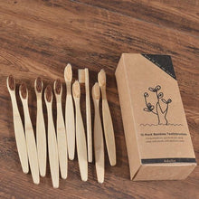 Cargar imagen en el visor de la galería, Eco Friendly Wooden Toothbrush - TATOOP
