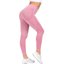 Cargar imagen en el visor de la galería, High Waist Seamless Push Up Leggings - TATOOP
