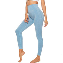 Cargar imagen en el visor de la galería, High Waist Seamless Push Up Leggings - TATOOP
