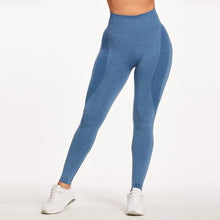 Cargar imagen en el visor de la galería, High Waist Seamless Push Up Leggings - TATOOP
