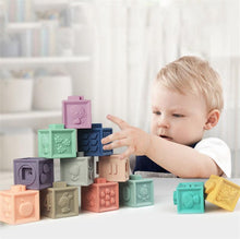 Cargar imagen en el visor de la galería, Soft Educational Baby Blocks - TATOOP
